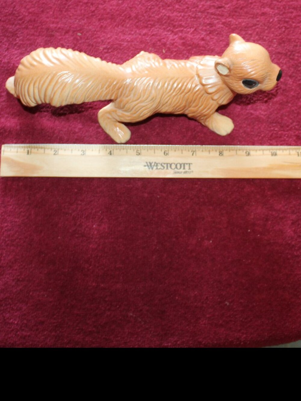 vVntage ceramic wall-climbing squirrel figurine